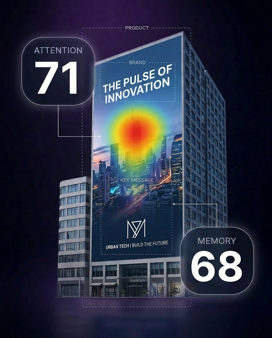 Building wrap with attention heatmap