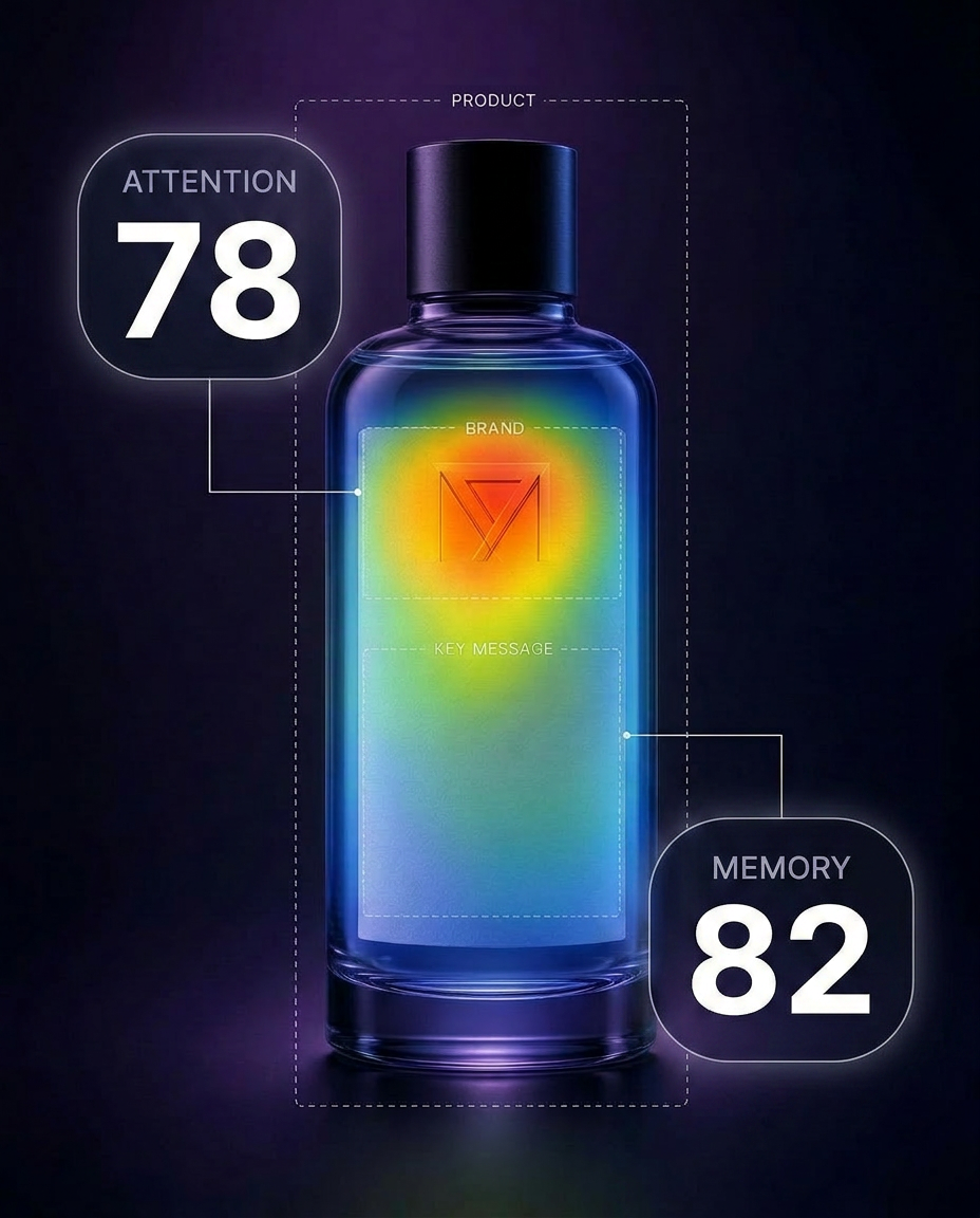 Perfume with attention heatmap