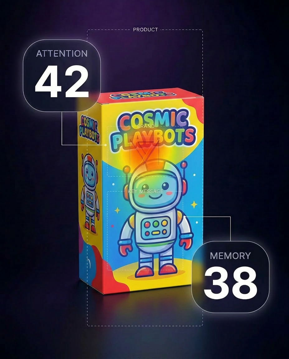 Toy box with attention heatmap