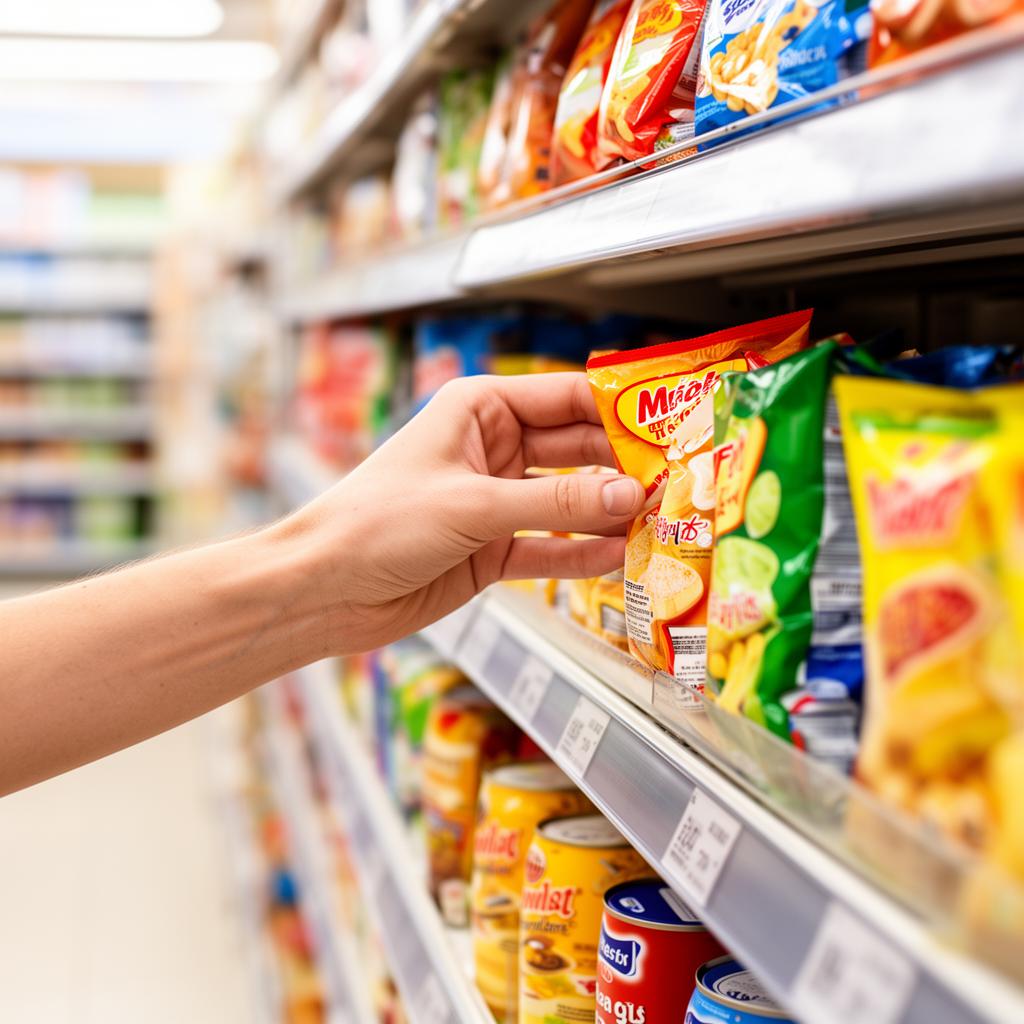 Shopper at the shelf